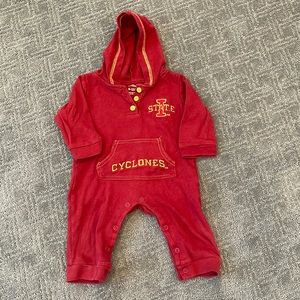 Baby Iowa State long sleeve romper 9-12m